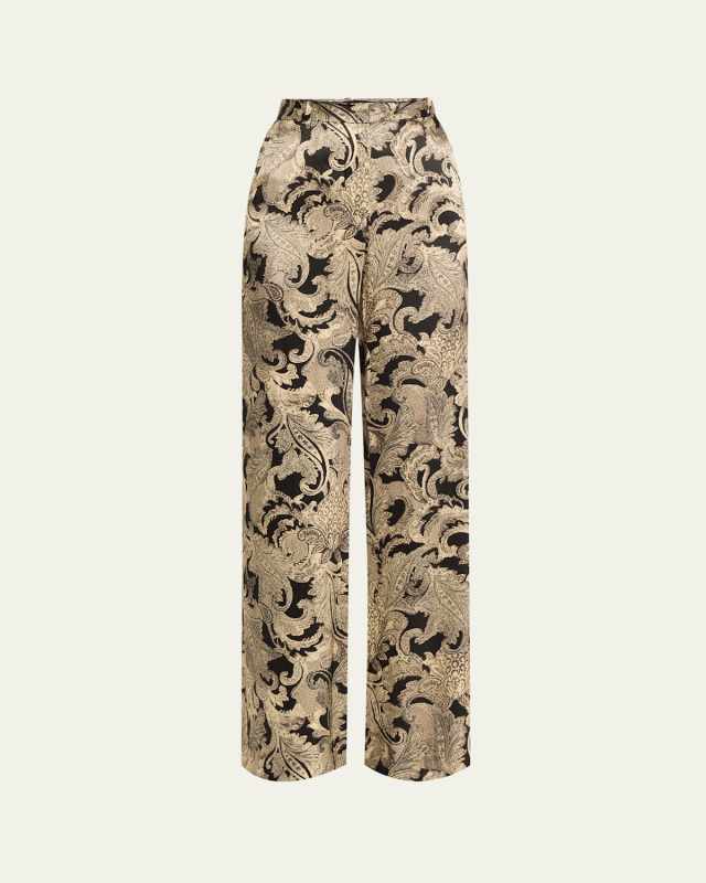 Paisley Pilar Wide-Leg Pants